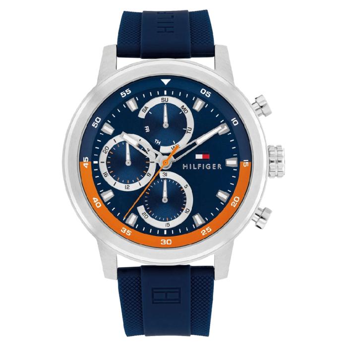 Ανδρικό Ρολόι TOMMY HILFIGER Rocky με Μπλέ Καντράν SKU-83188