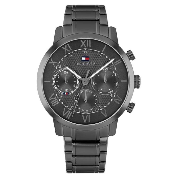 Ανδρικό Ρολόι TOMMY HILFIGER Oxford με Γκρί Καντράν SKU-83193