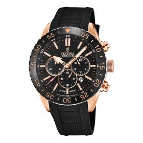 Ανδρικό Ρολόι FESTINA Ceramic με Μαύρο Λουράκι SKU-83660