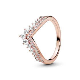 Πριγκιπικό δαχτυλίδι Pandora V Ροζ επιχρύσωση 14Κ SKU-84900