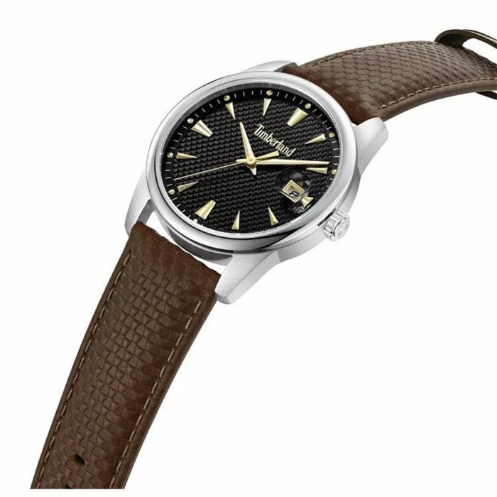 Ανδρικό Ρολόι TIMBERLAND με Καφέ Δερμάτινο Λουράκι SKU-84750
