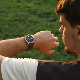 Ανδρικό Ρολόι TIMBERLAND με Καφέ Δερμάτινο Λουράκι SKU-84750