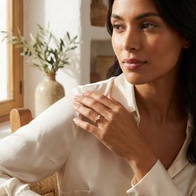 Δαχτυλίδι Καρδιά Χρυσός Κ9 με Λευκά Ζιργκόν SKU-84778