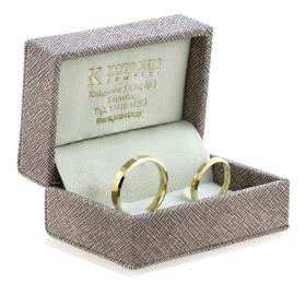 Σφυρήλατες Βέρες Γάμου Jeweler Χρυσός K9 - Κ14 SKU-84377