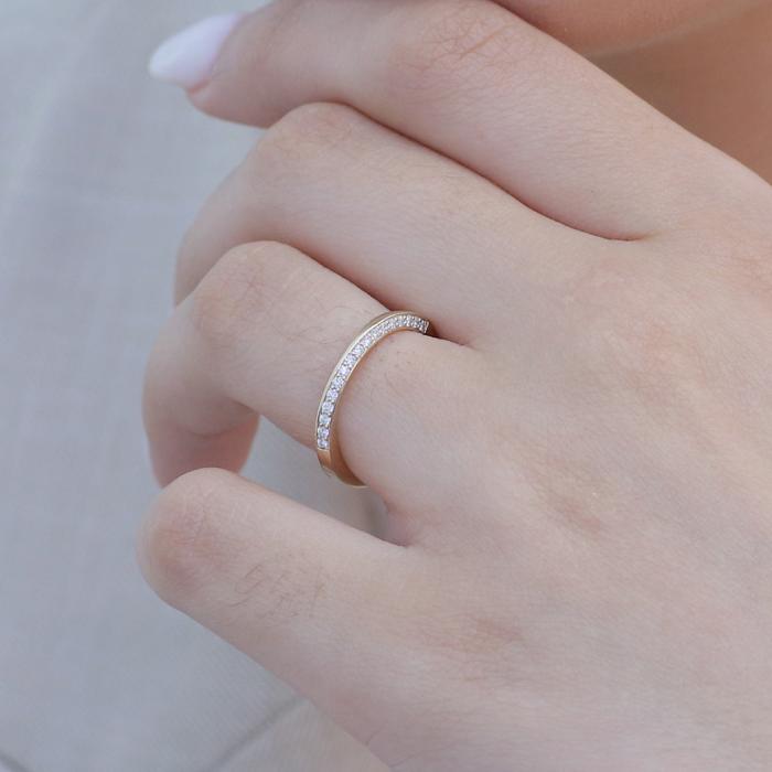 Βέρες Γάμου Jeweler Χρυσός Κ9-Κ14 με Ζιργκόν SKU-84376