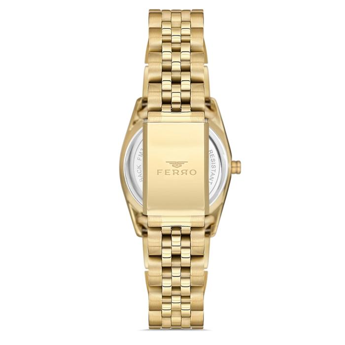 Γυναικείο Ρολόι FERRO με Μαύρο Καντράν SKU-84998