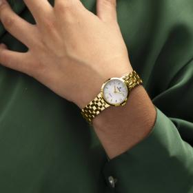 Γυναικείο Ρολόι FESTINA Nacre Mademoiselle με Χρυσό Μπρασελέ SKU-84993