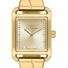 Γυναικείο Ρολόι FERRO με Χρυσό Μπρασελέ SKU-84985