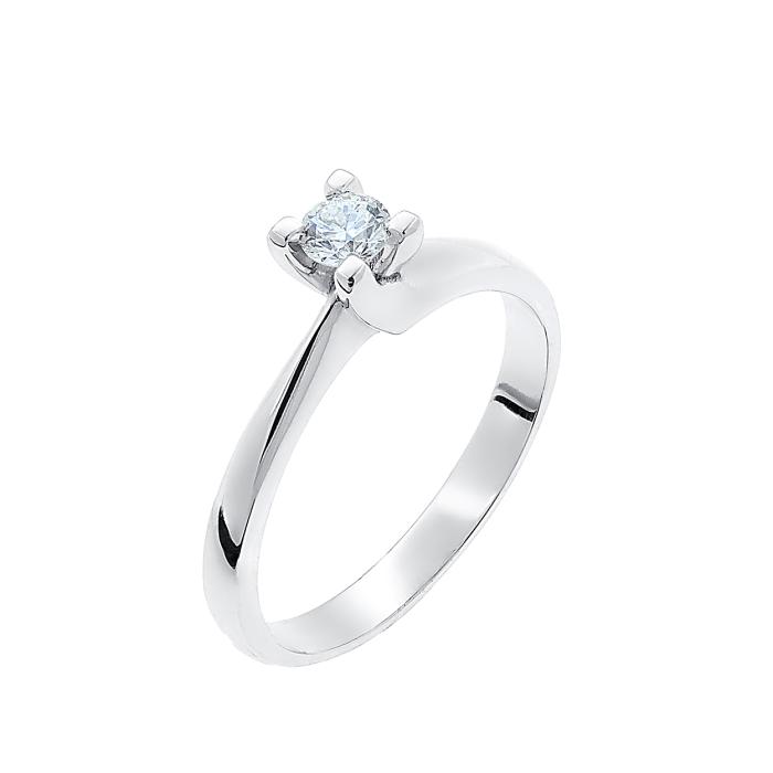 Μονόπετρο με Lab Grown Διαμάντι σε Λευκόχρυσο K18 SKU-84156