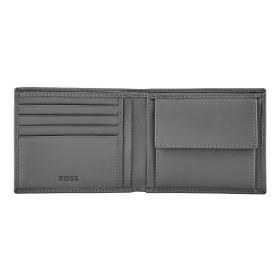 Πορτοφόλι Δερμάτινο BOSS Double B Saffiano Grey SKU-84278