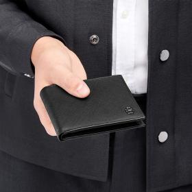 Πορτοφόλι Δερμάτινο BOSS Double B Saffiano Black SKU-84279