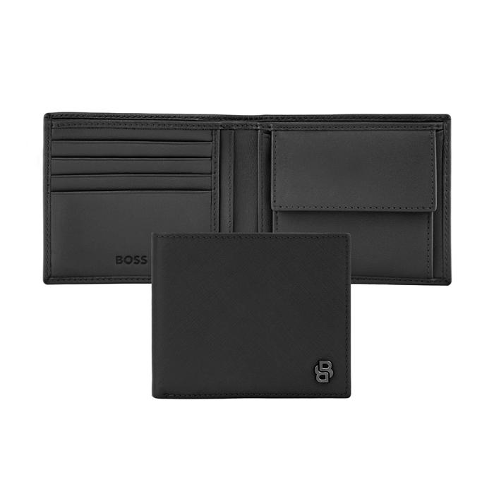 Πορτοφόλι Δερμάτινο BOSS Double B Saffiano Black SKU-84279