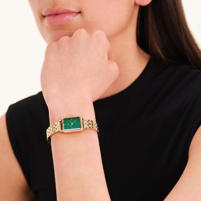 Γυναικείο Ρολόι ROSEFIELD The Octagon XS με Πράσινο Καντράν SKU-84373