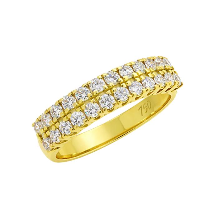 Δαχτυλίδι Σειρέ με Διαμάντια σε Κίτρινο Χρυσό K18 SKU-84149