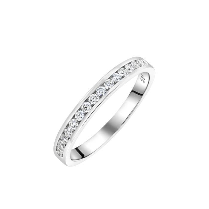 Δαχτυλίδι Σειρέ με Διαμάντια σε Λευκόχρυσο K14 SKU-84304