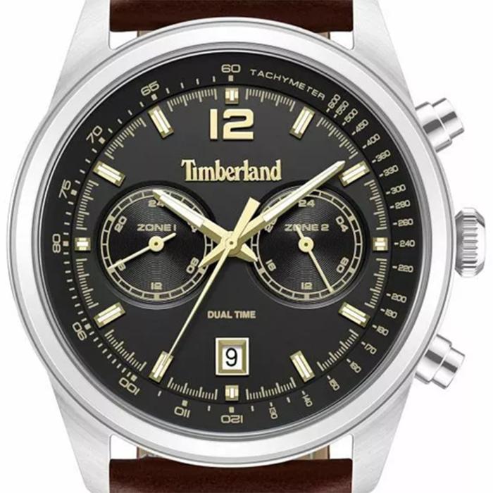 Ανδρικό Ρολόι TIMBERLAND με Καφέ Δερμάτινο Λουράκι SKU-84751