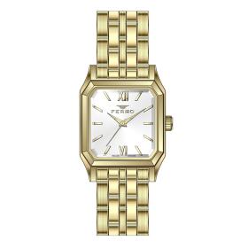 Γυναικείο Ρολόι FERRO με Χρυσό Μπρασελέ SKU-84971