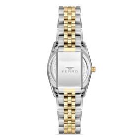 Γυναικείο Ρολόι FERRO με Δίχρωμο Μπρασελέ SKU-84981