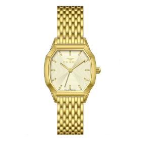 Γυναικείο Ρολόι FERRO με Χρυσό Καντράν SKU-84983