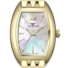 Γυναικείο Ρολόι FERRO με Χρυσό Μπρασελέ SKU-84984