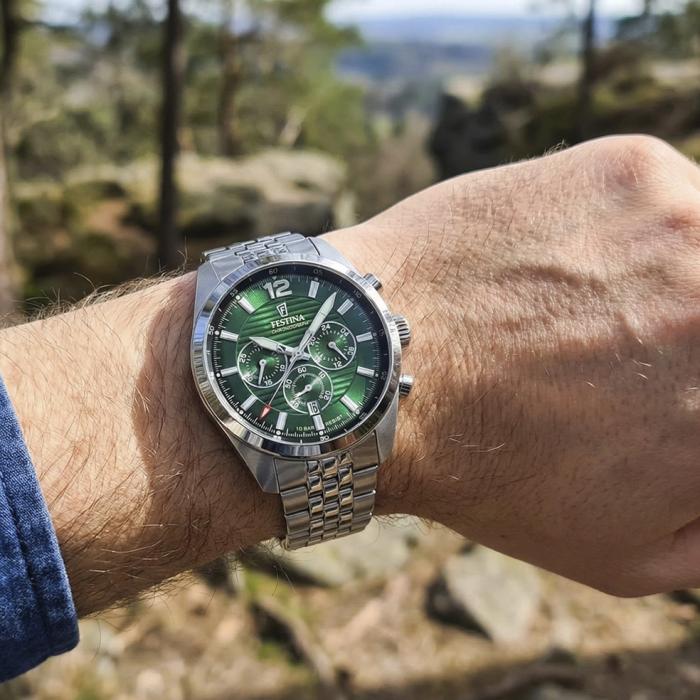 Ανδρικό Ρολόι FESTINA με Πράσινο Καντράν SKU-84988