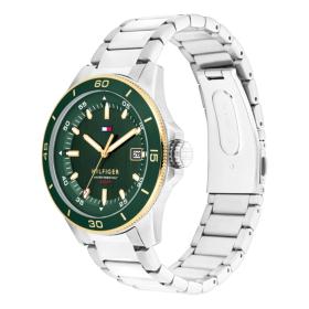 Ανδρικό Ρολόι TOMMY HILFIGER με Πράσινο Καντράν SKU-85536