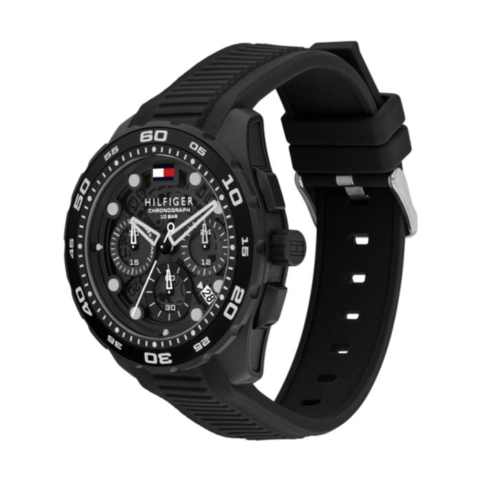 Ανδρικό Ρολόι TOMMY HILFIGER με Μαύρο Λουράκι SKU-85537