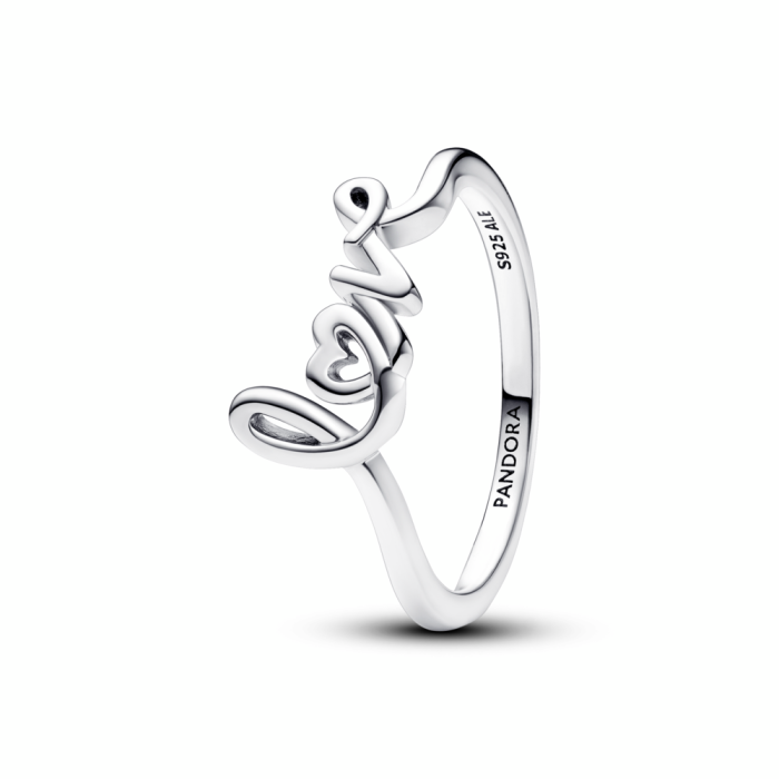 Δαχτυλίδι Pandora Χειρόγραφη Λέξη Love Ασήμι 925 SKU-85092