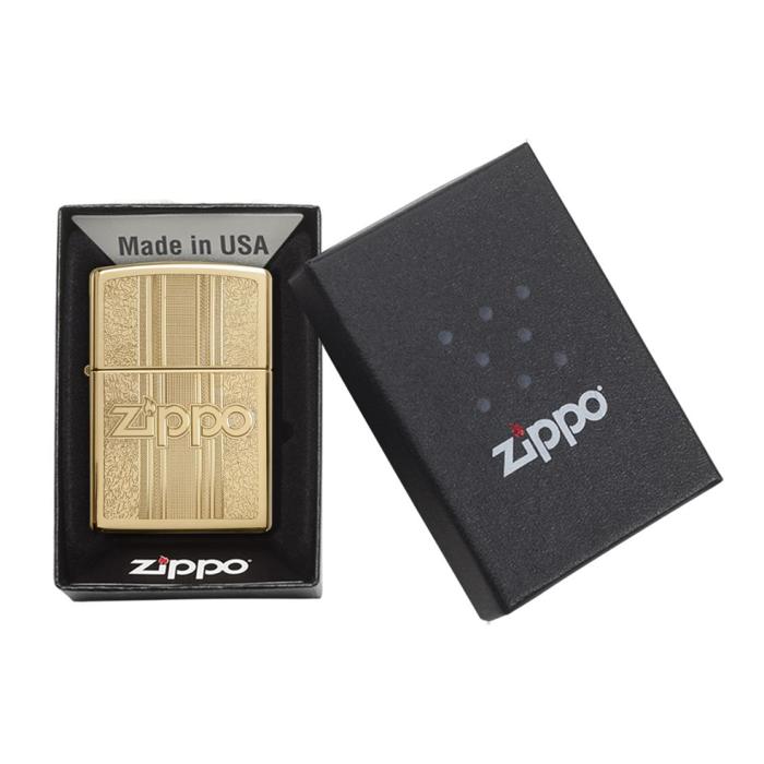 Αναπτήρας Zippo High Polish Brass Pattern Design SKU-85959