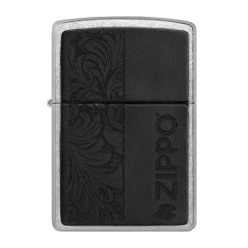Αναπτήρας Zippo Black Leather Emblem Zippo Design SKU-85962