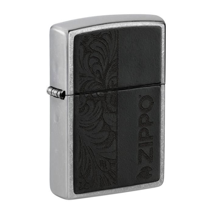 Αναπτήρας Zippo Black Leather Emblem Zippo Design SKU-85962
