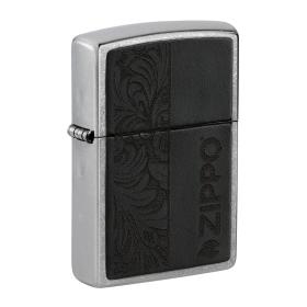 Αναπτήρας Zippo Black Leather Emblem Zippo Design SKU-85962