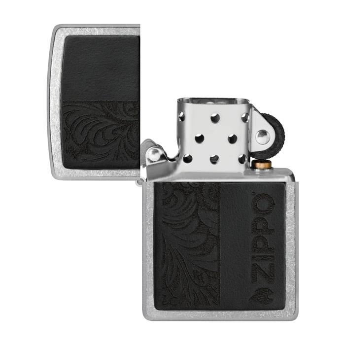 Αναπτήρας Zippo Black Leather Emblem Zippo Design SKU-85962