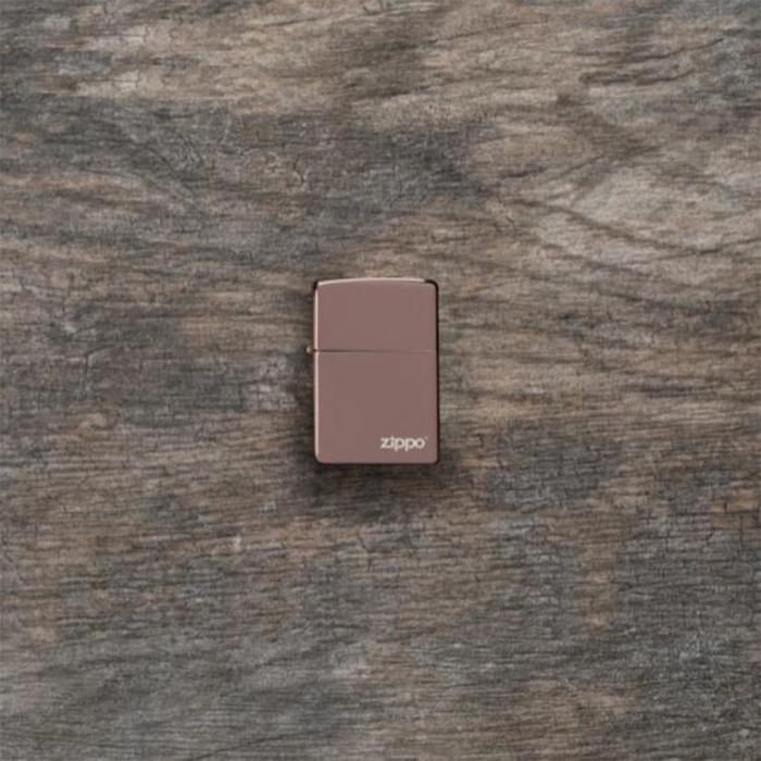 Αναπτήρας Zippo Classic High Polish Rose Gold Logo SKU-85965