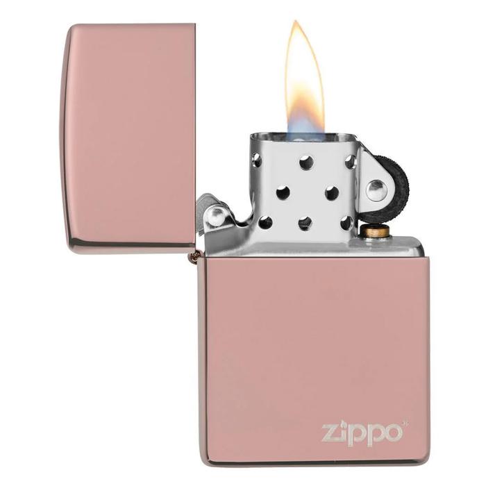 Αναπτήρας Zippo Classic High Polish Rose Gold Logo SKU-85965