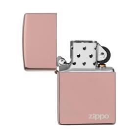 Αναπτήρας Zippo Classic High Polish Rose Gold Logo SKU-85965