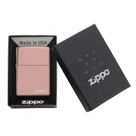 Αναπτήρας Zippo Classic High Polish Rose Gold Logo SKU-85965