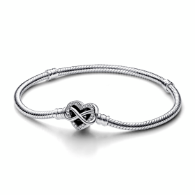 Αστραφτερό Τετράγωνο Βραχιόλι Pandora με Στεφάνι με Πέτρες
Ασήμι 925 SKU-85095