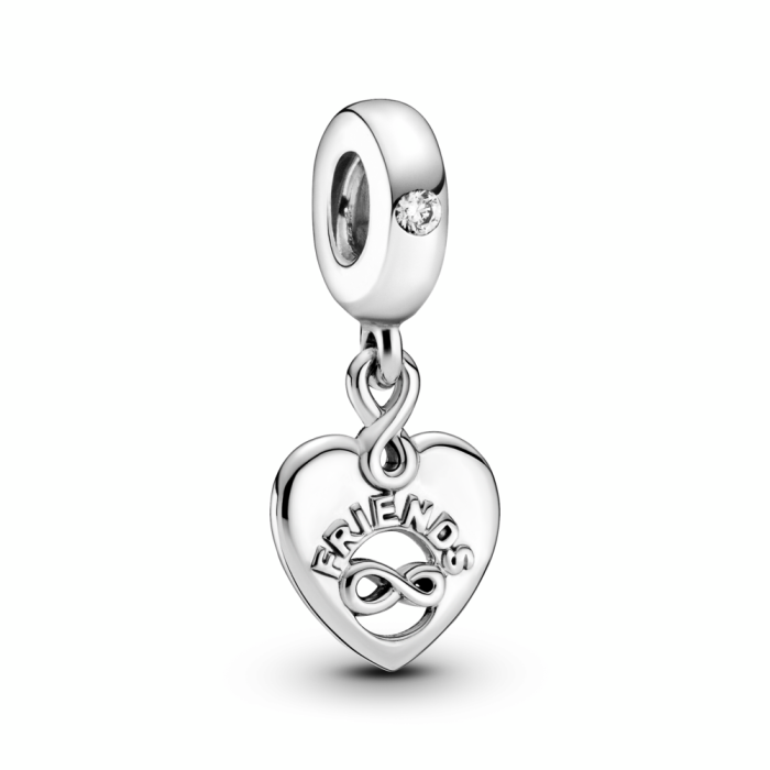Κρεμαστό Σύμβολο Pandora Friends Forever με Καρδιά Ασήμι 925 SKU-85091