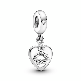 Κρεμαστό Σύμβολο Pandora Friends Forever με Καρδιά Ασήμι 925 SKU-85091