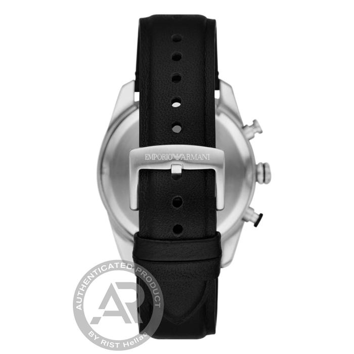 Ανδρικό Ρολόι EMPORIO ARMANI Racer με Μαύρο Καντράν SKU-85780