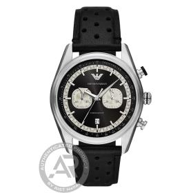 Ανδρικό Ρολόι EMPORIO ARMANI Racer με Μαύρο Καντράν SKU-85780