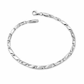 Ανδρικό Βραχιόλι Λευκόχρυσος Κ9 SKU-85285