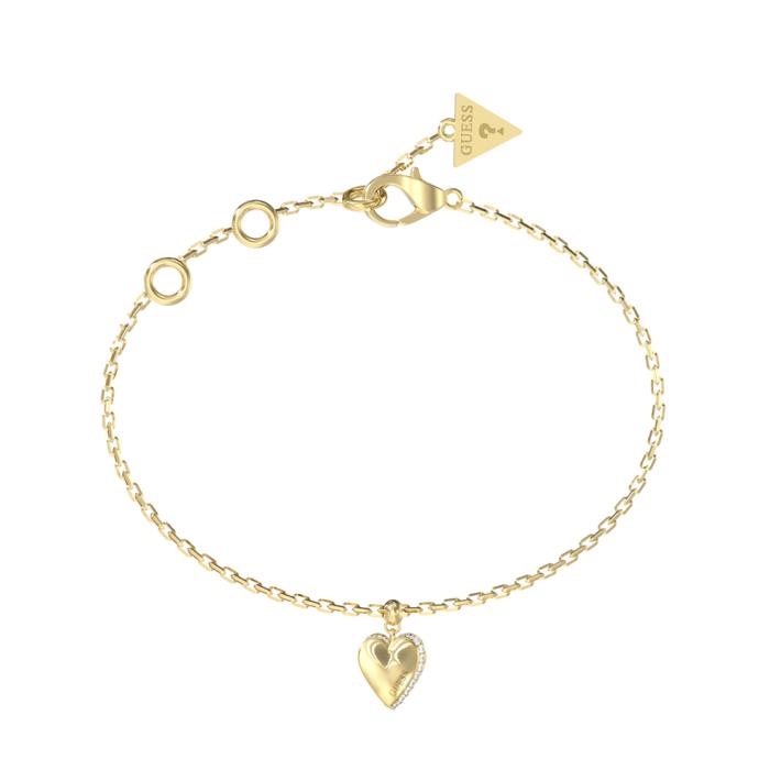 Βραχιόλι GUESS Καρδιά By Your Side Ανοξείδωτο Ατσάλι & Ζιργκόν SKU-85187