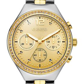 Γυναικείο Ρολόι BREEZE Absolute με Χρυσό Καντράν SKU-85336