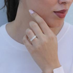 Δαχτυλίδι Σειρέ με Lab Grown Διαμάντια σε Κίτρινο Χρυσό 18Κ SKU-85898