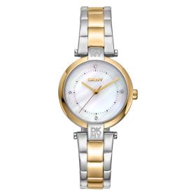 Γυναικείο Ρολόι DKNY Essential Mini με Δίχρωμο Μπρασελέ SKU-85184