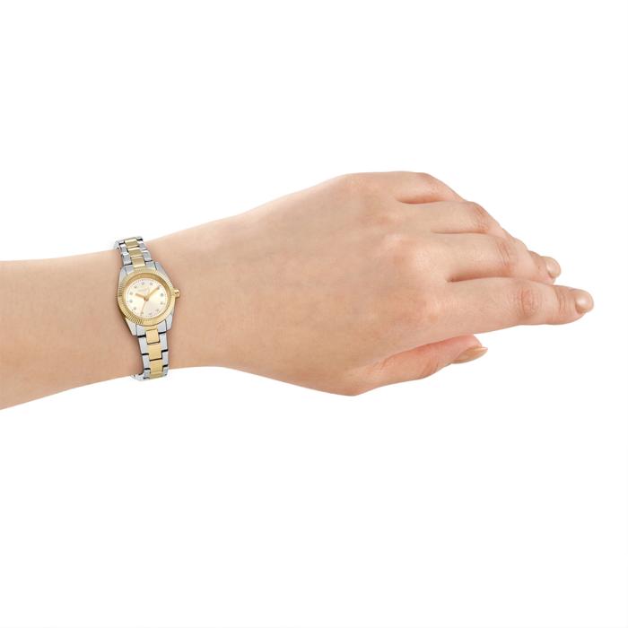 Γυναικείο Ρολόι DKNY Mini με Δίχρωμο Μπρασελέ SKU-85784