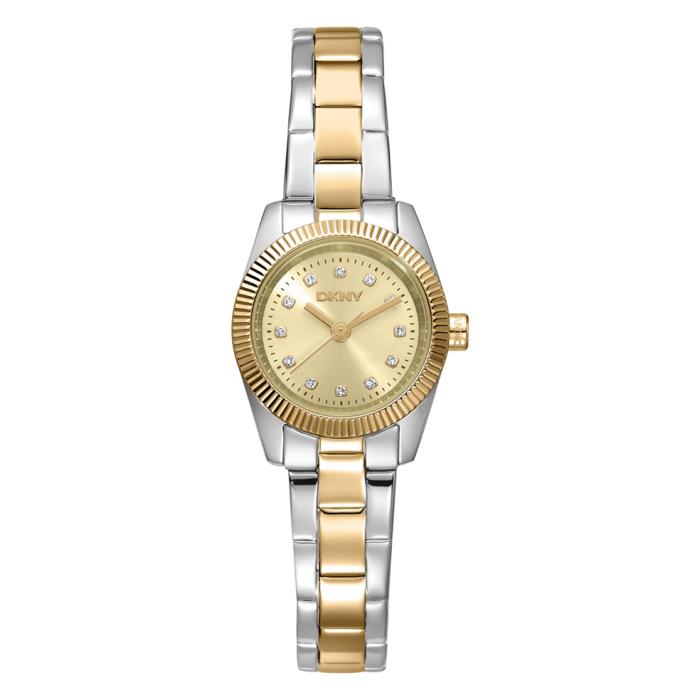 Γυναικείο Ρολόι DKNY Mini με Δίχρωμο Μπρασελέ SKU-85784