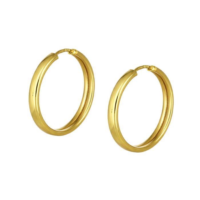 Σκουλαρίκια Κρίκοι Χρυσός K9 SKU-85856